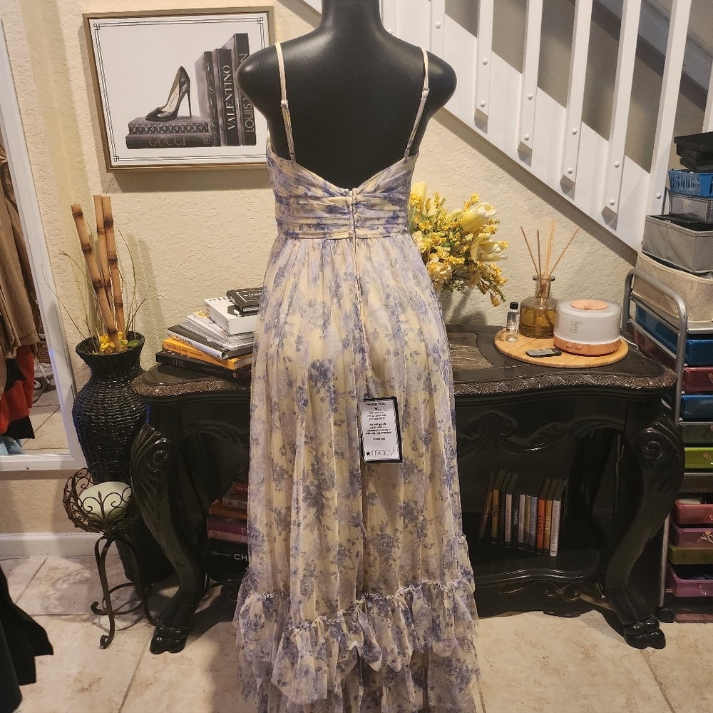 City Studios Tulle Ruffle Gown Dress Size 9/10 NEW - Picture 6 of 7